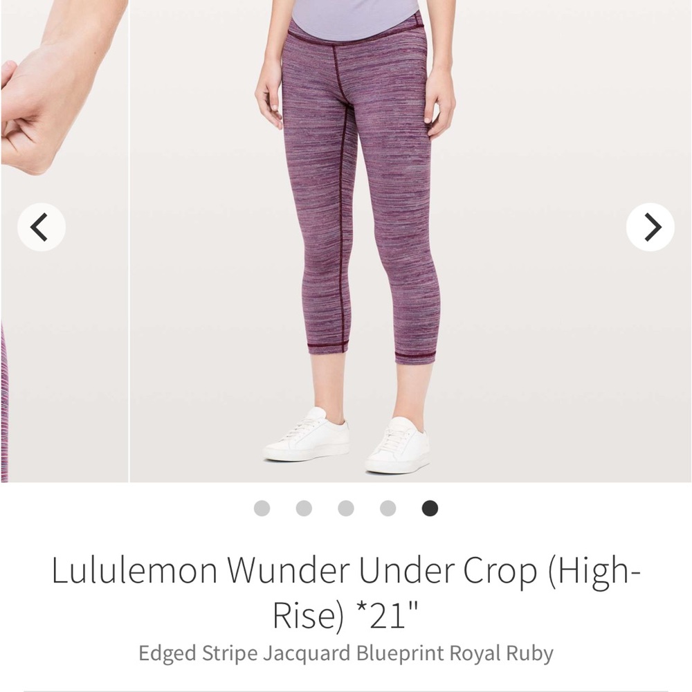 Lululemon Wunder Under Crop HR size 2